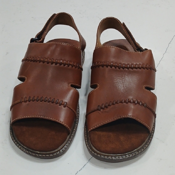 Franco Fortini Brown Sandals with Cushioned Footbed New Without Tags Or Box main image 4
